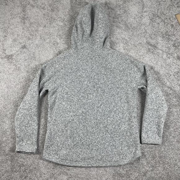 North Face Hoodie Womens Medium Fleece 1/2 Zip Pullover Heather Gray Outdoors - Picture 12 of 16